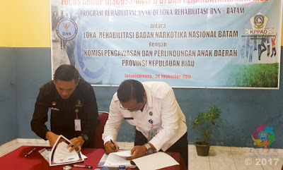 Loka Batam & KPPAD Provinsi Kepri Jalin Sinergi Masalah Rehabilitasi Narkoba pada Anak