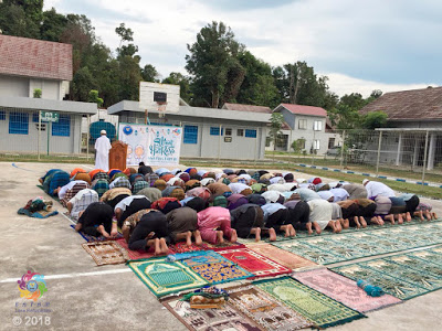 Begini Suasana Shalat Ied 1439 H bersama para residen di Loka Rehabilitasi BNN Batam
