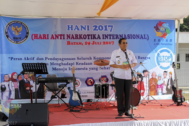 Puncak Peringatan Hari Anti Narkotika Internasional (HANI) 2017, Loka Batam Gelar Pameran Seni "Tribute to Addict Recovery" 20 s.d 30 Juli 2017