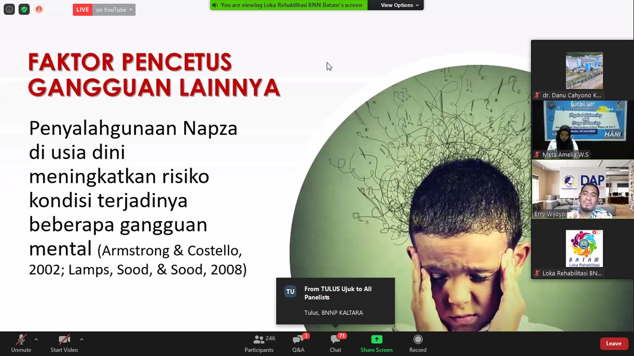 Menyambut Peringatan HANI 2020, Loka Batam Gelar Webinar Bertajuk "Physical Distancing & Drugs Distancing" Menyambut Peringatan HANI 2020, Loka Batam Gelar Webinar Bertajuk "Physical Distancing & Drugs Distancing"