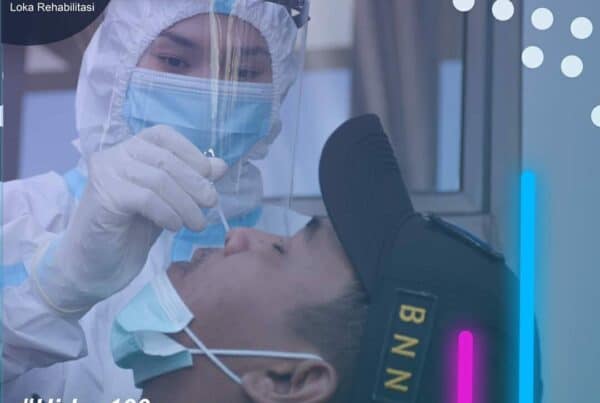 Pemeriksaan Swab PCR Kepada Pimpinan dan Seluruh Pegawai Loka Rehabilitasi BNN Batam