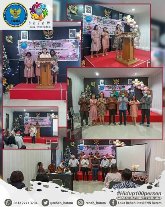 Perayaan Natal Bagi Klien dan Pegawai Loka Rehabilitasi BNN Batam