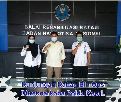 Kunjungan Kabag Bin Ops Ditresnarkoba Polda Kepri ke Loka Rehabilitasi BNN Batam