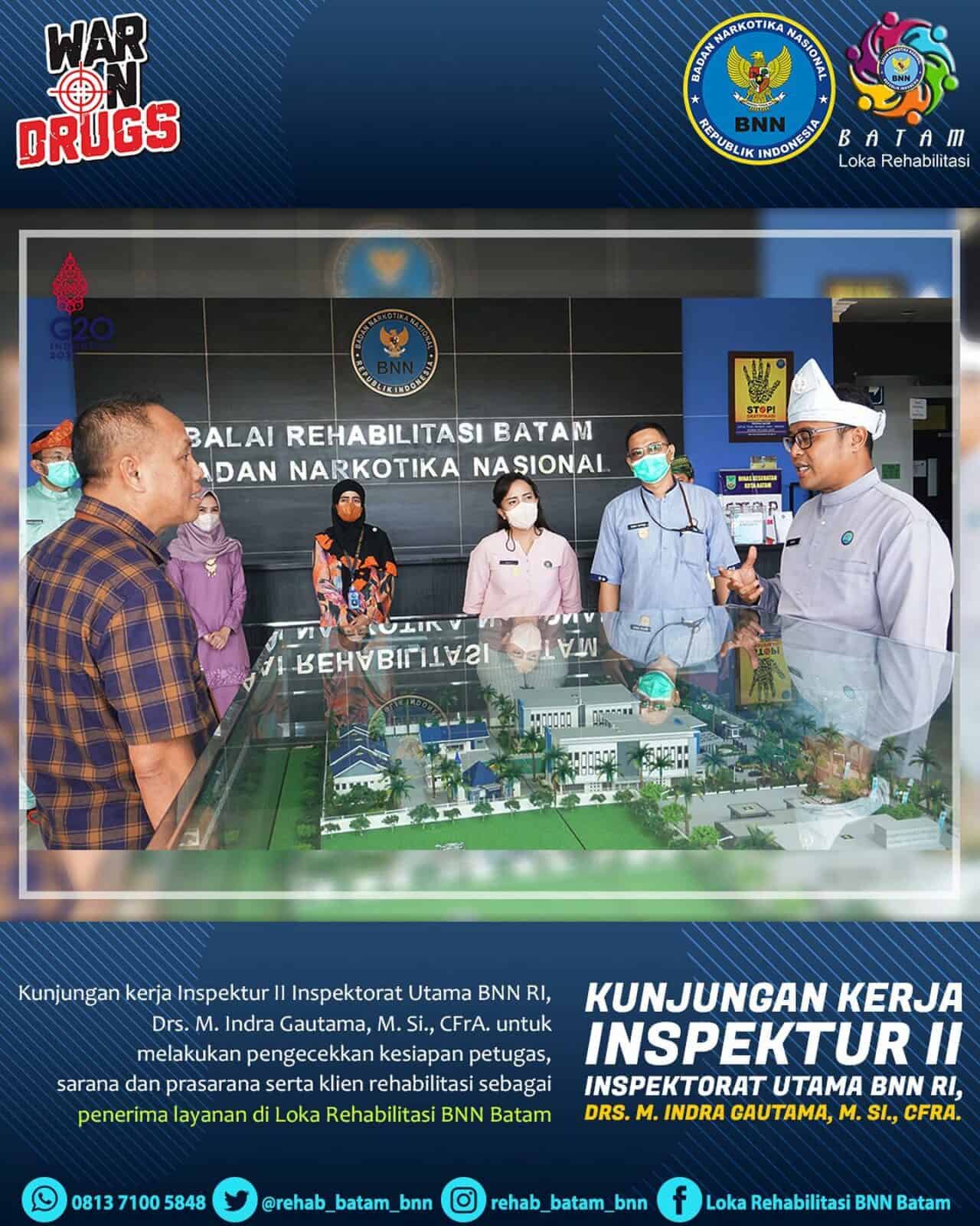 Loka Rehabilitasi BNN Batam Menerima Kunjungan Kerja Inspektur II BNN RI Loka Rehabilitasi BNN Batam Menerima Kunjungan Kerja Inspektur II BNN RI