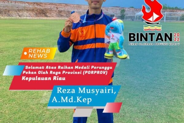 Staf Loka Batam a.n Reza Musyairi, A.Md.Kep Raih Medali Perunggu PORPROV Kepulauan Riau