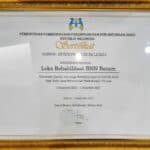 Loka Rehabilitasi BNN Batam Menerima Sertifikat sebagai tanda Memenuhi Standar Lembaga Penyedia Layanan Ramah Anak bagi Anak yang Memerlukan Perlindungan Khusus dari Kementerian PPPA