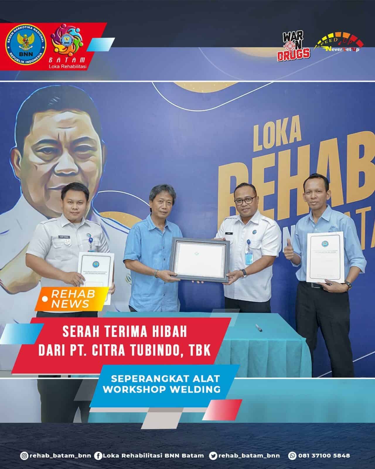 Dukung Layanan Rehabilitasi Berkelanjutan, PT. Citra Tubindo, Tbk. Serahkan Hibah Perlengkapan Workshop Welding Melalui Program CSR Yayasan Citramas. Dukung Layanan Rehabilitasi Berkelanjutan, PT. Citra Tubindo, Tbk. Serahkan Hibah Perlengkapan Workshop Welding Melalui Program CSR Yayasan Citramas.