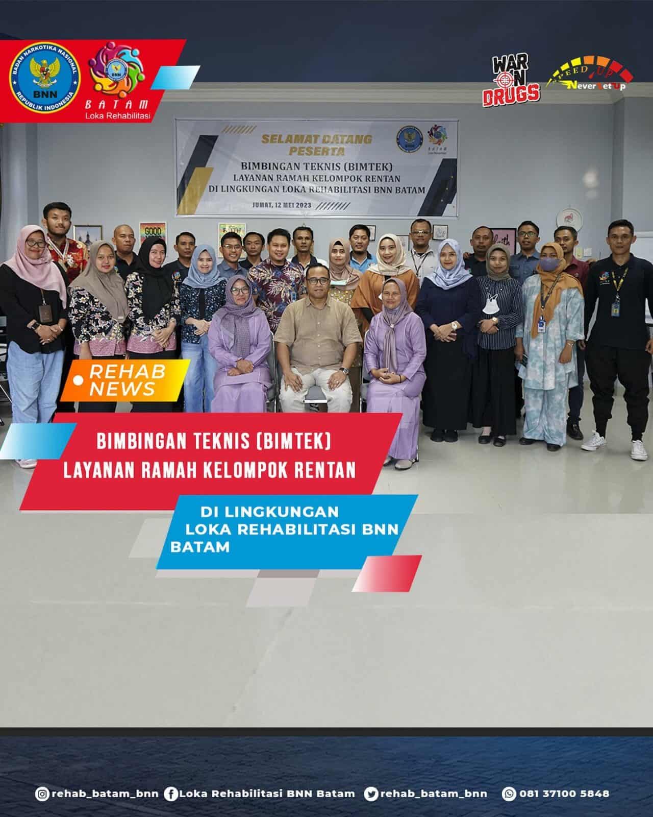 Wujudkan Layanan Publik Yang Inklusif, Petugas Layanan Loka Rehabilitasi BNN Batam Ikuti Kegiatan Bimtek Layanan Ramah Kelompok Rentan Wujudkan Layanan Publik Yang Inklusif, Petugas Layanan Loka Rehabilitasi BNN Batam Ikuti Kegiatan Bimtek Layanan Ramah Kelompok Rentan