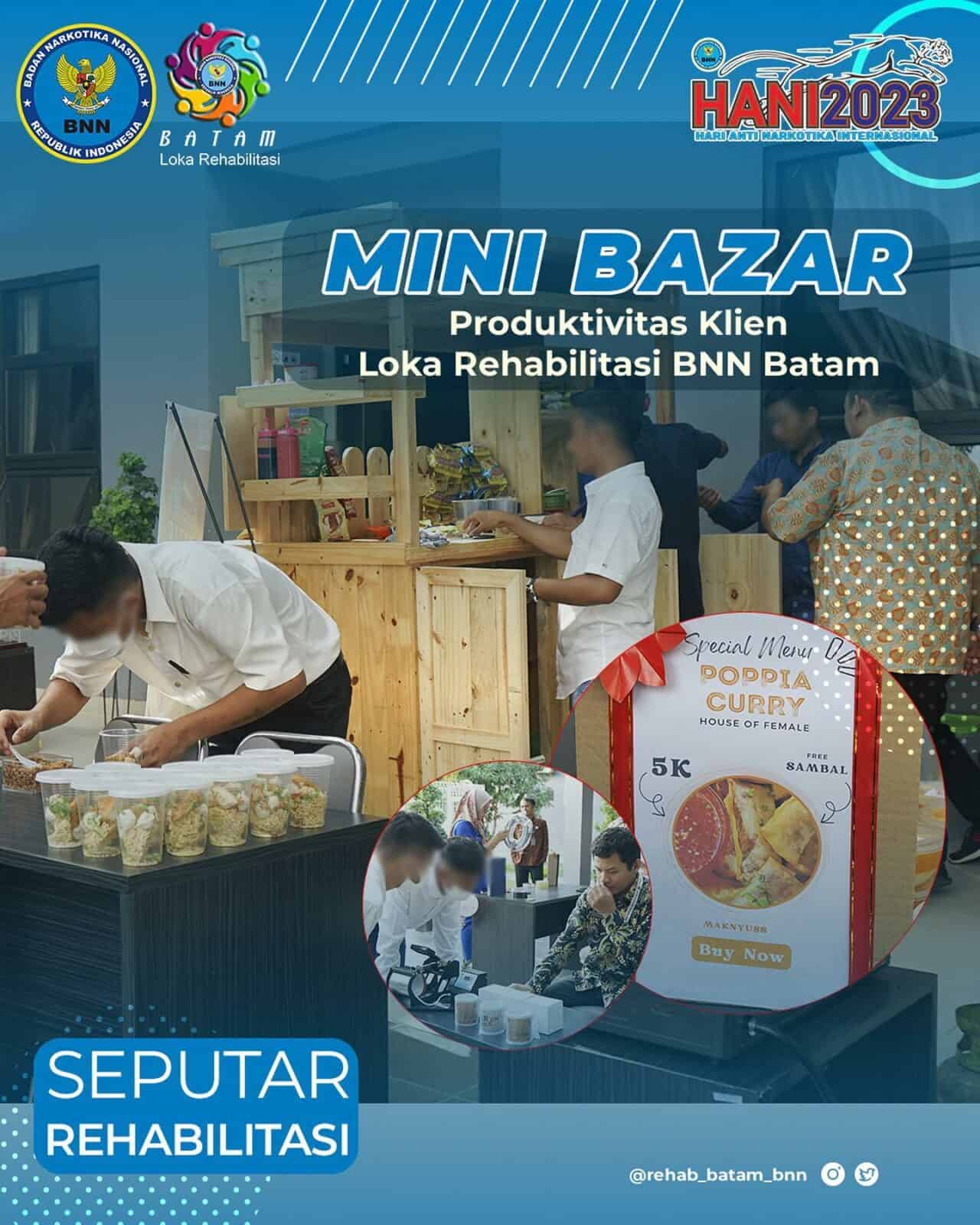 Ikut Peringati HANI 2023, Para Klien Rehabilitasi Gelar Mini Bazaar Ikut Peringati HANI 2023, Para Klien Rehabilitasi Gelar Mini Bazaar