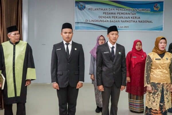 Pelantikan dan Pengambilan Sumpah Pegawai Pemerintah Dengan Perjanjian Kerja (P3K) di Loka Rehabilitasi BNN Batam