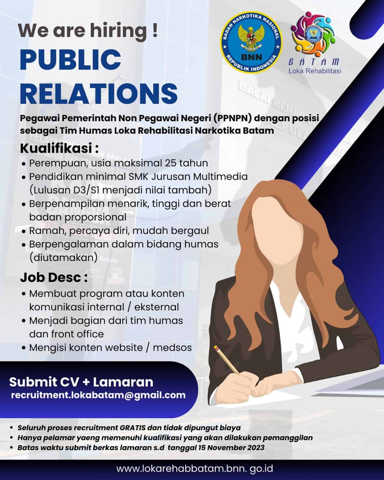 Pengumuman Hasil Seleksi Administrasi Penerimaan Pegawai Pemerintah Non-Pegawai Negeri (PPNPN) Bulan November 2023 Pengumuman Hasil Seleksi Administrasi Penerimaan Pegawai Pemerintah Non-Pegawai Negeri (PPNPN) Bulan November 2023