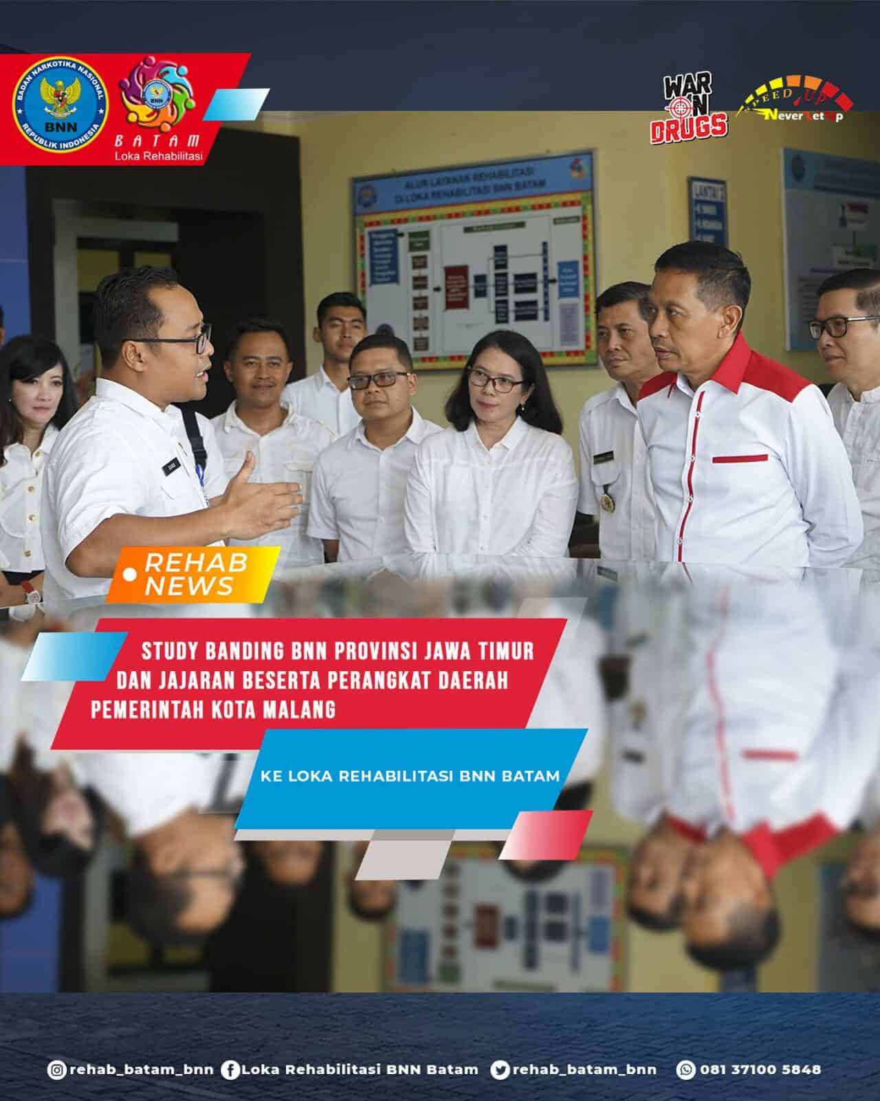 Studi Banding Pj. Walijkota Malang dan Jajaran ke Loka Rehabilitasi BNN Batam Studi Banding Pj. Walijkota Malang dan Jajaran ke Loka Rehabilitasi BNN Batam