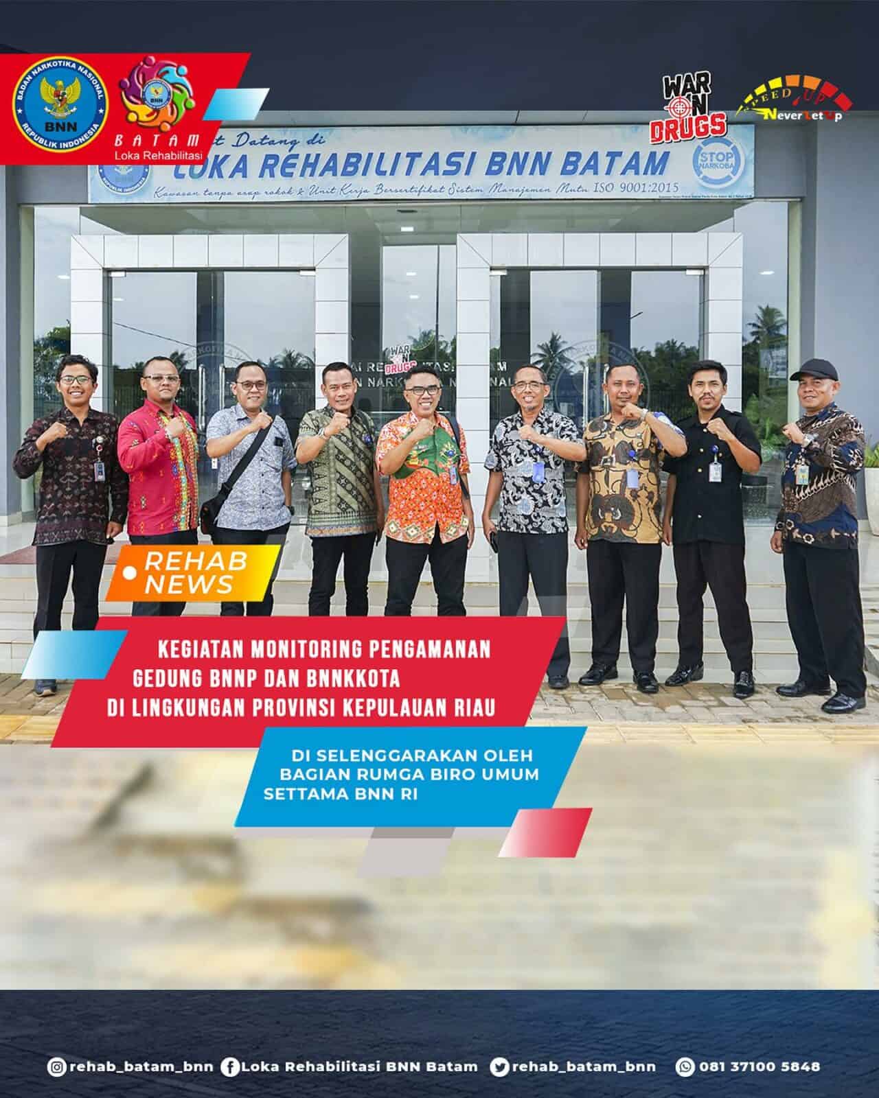 Kabag Rumga Biro Umum Settama BNN Gelar Kegiatan Monitoring Pengamanan Gedung di Lingkungan BNN Provinsi Kepulauan Riau. Kabag Rumga Biro Umum Settama BNN Gelar Kegiatan Monitoring Pengamanan Gedung di Lingkungan BNN Provinsi Kepulauan Riau.