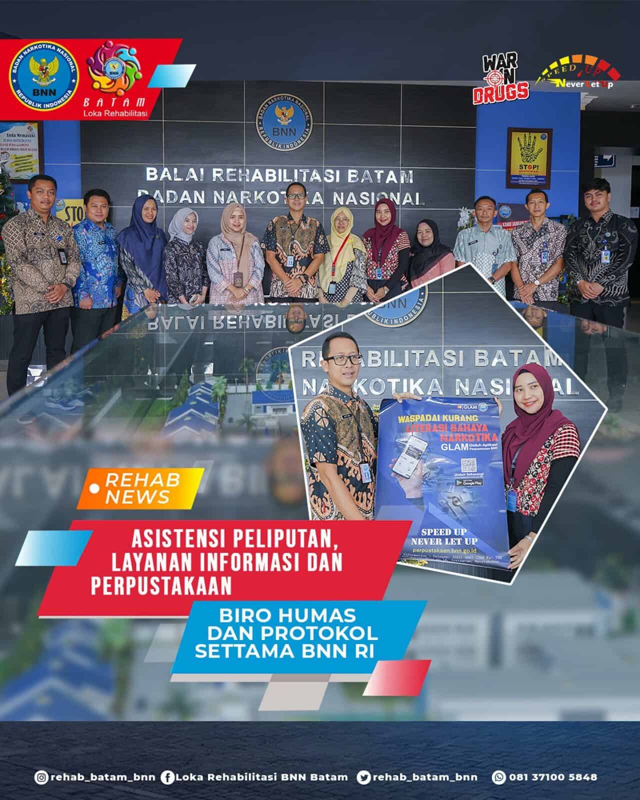Asistensi & Sinkronisasi Layanan Informasi Perpustakaan dari Biro Humas dan Protokol Settama BNN RI Asistensi & Sinkronisasi Layanan Informasi Perpustakaan dari Biro Humas dan Protokol Settama BNN RI