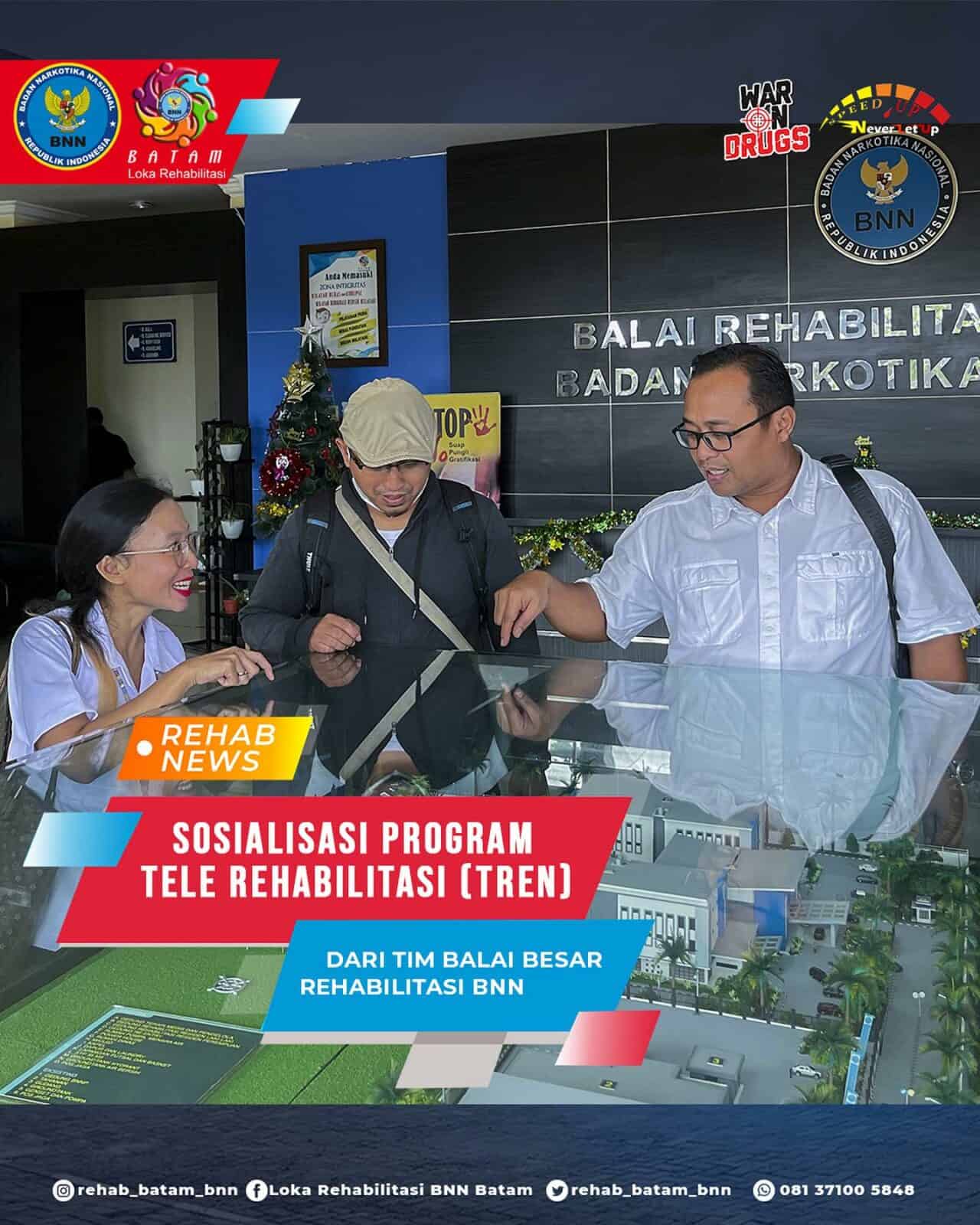 Kepala Balai Besar Rehabilitasi BNN Berikan Sosialisasi Program Layanan Tele Rehabilitasi Narkotika Kepala Balai Besar Rehabilitasi BNN Berikan Sosialisasi Program Layanan Tele Rehabilitasi Narkotika
