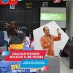 Sosialisasi Persiapan Akreditasi Klinik Pratama dari Dinas Kesehatan Provinsi Kepulauan Riau.