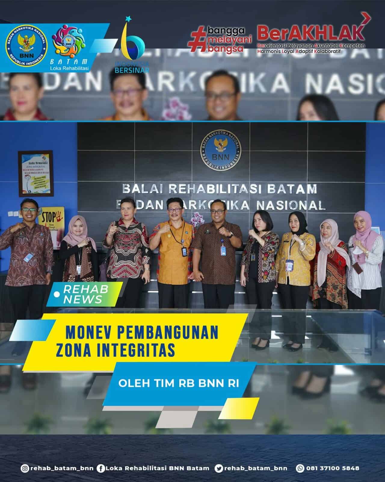 Monitoring dan Evaluasi RB dan Zona Integritas oleh Tim RB Mabes BNN Monotoring dan Evaluasi RB dan Zona Integritas oleh Tim RB Mabes BNN