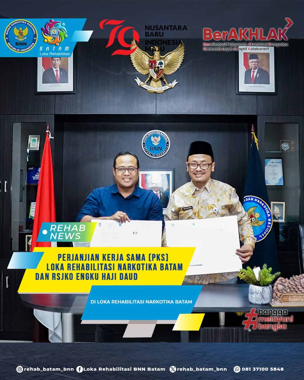 Dukung Layanan Bagi Klien Dual Diagnosa, Loka Batam Teken Kerja Sama Dengan RSJKO Engku Haji Daud Dukung Layanan Bagi Klien Dual Diagnosa, Loka Batam tanda tangani kerja sama dengan