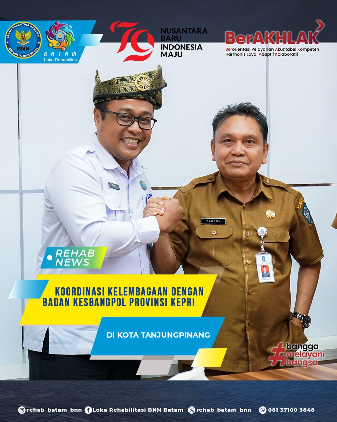 Bahas Rehabilitasi Anak, Kepala Loka Kunjungi Badan Kesbangpol Provinsi Kepulauan Riau. Bahas Rehabilitasi Anak, Kepala Loka Kunjungi Badan Kesbangpol Provinsi Kepulauan Riau.