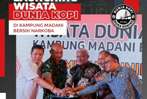 Peresmian Wisata Dunia Kopi Kampung Madani Bersinar di Kelurahan Muka Kuning