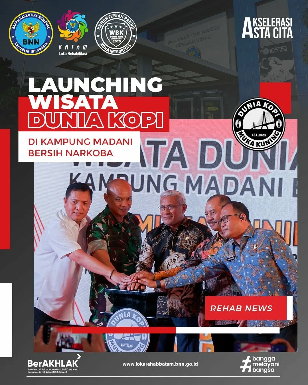 Peresmian Wisata Dunia Kopi Kampung Madani Bersinar di Kelurahan Muka Kuning Peresmian Wisata Dunia Kopi Kampung Madani Bersinar di Kelurahan Muka Kuning